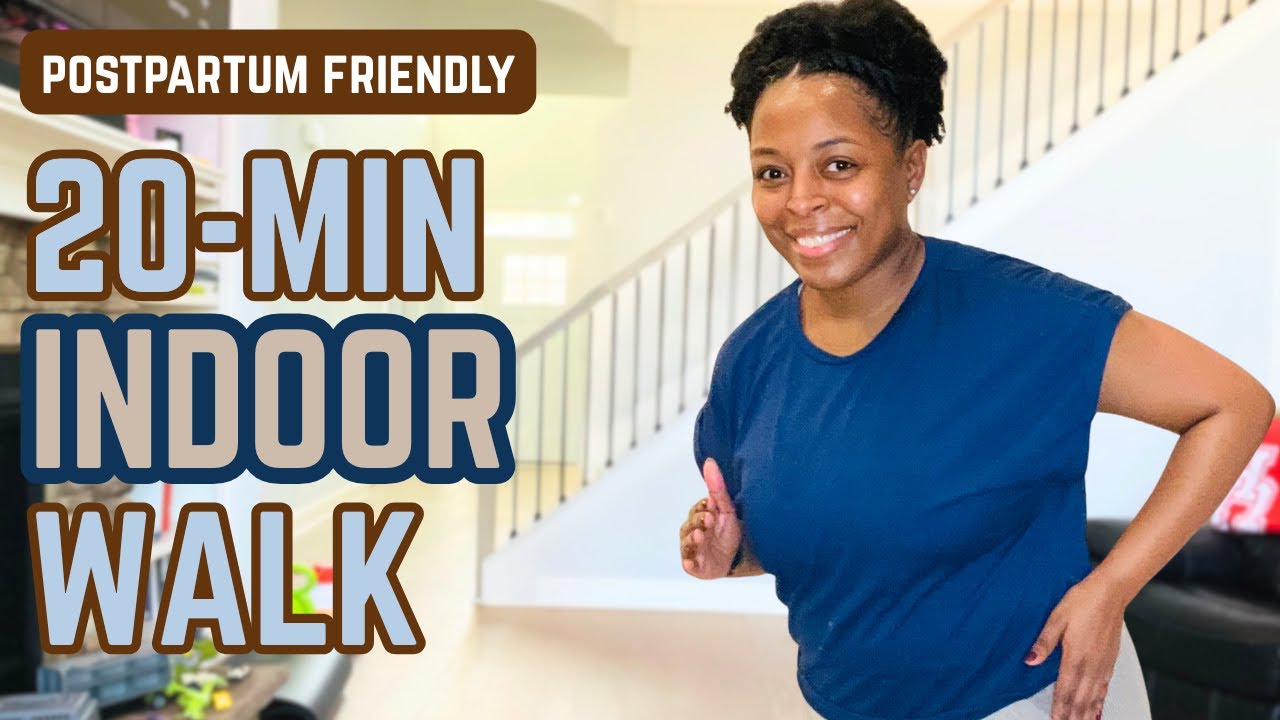 20-Min Low-Impact Indoor Walk for Postpartum Weight Loss (No Jumping)