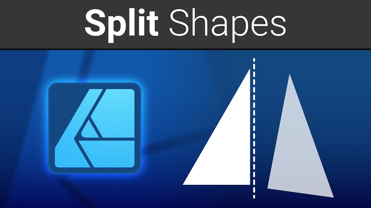 How to Split Shapes in Affinity Designer