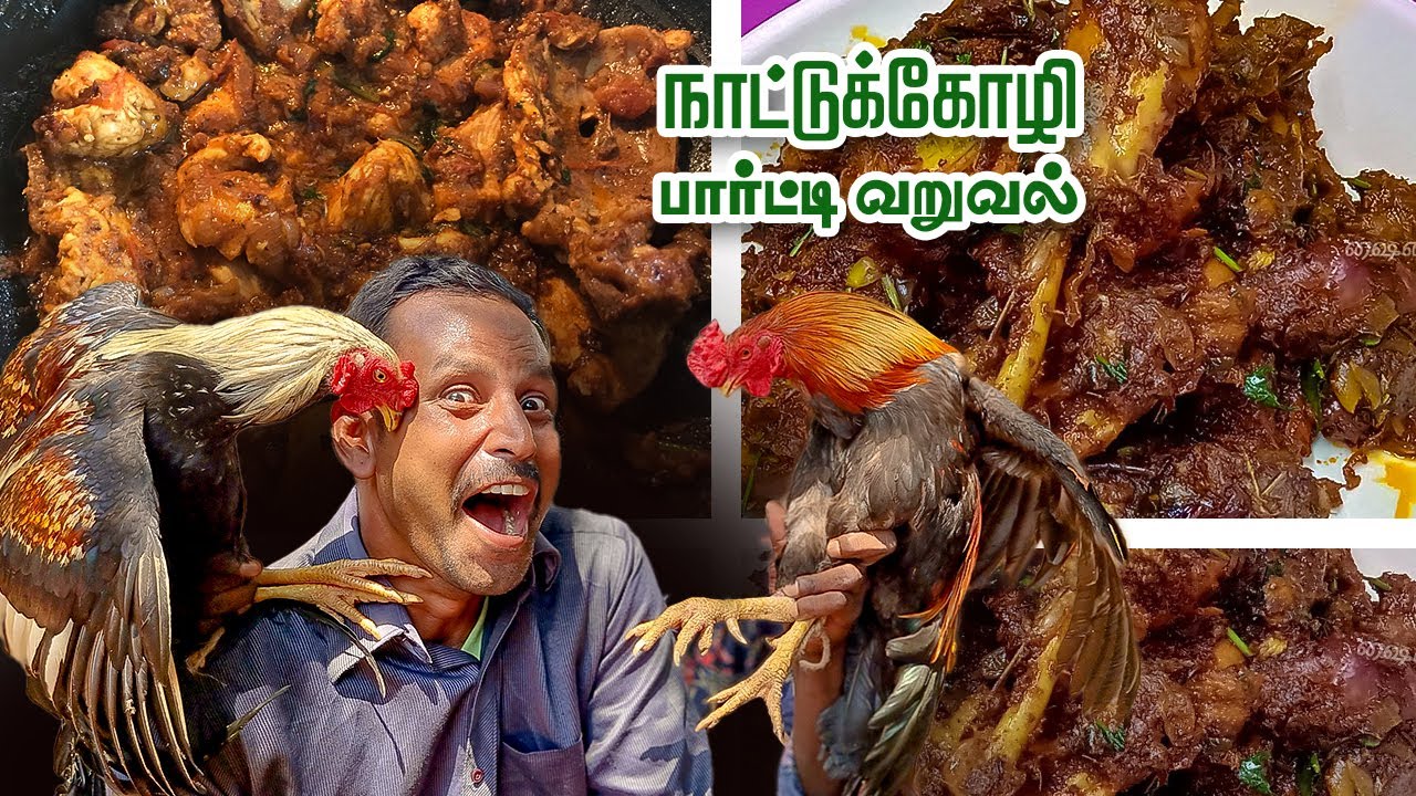 மாங்காய் தூள்  நாட்டுகோழி பார்ட்டி வறுவல் - தாபா ஸ்டைல் | Mango Powder Party Chicken Roast