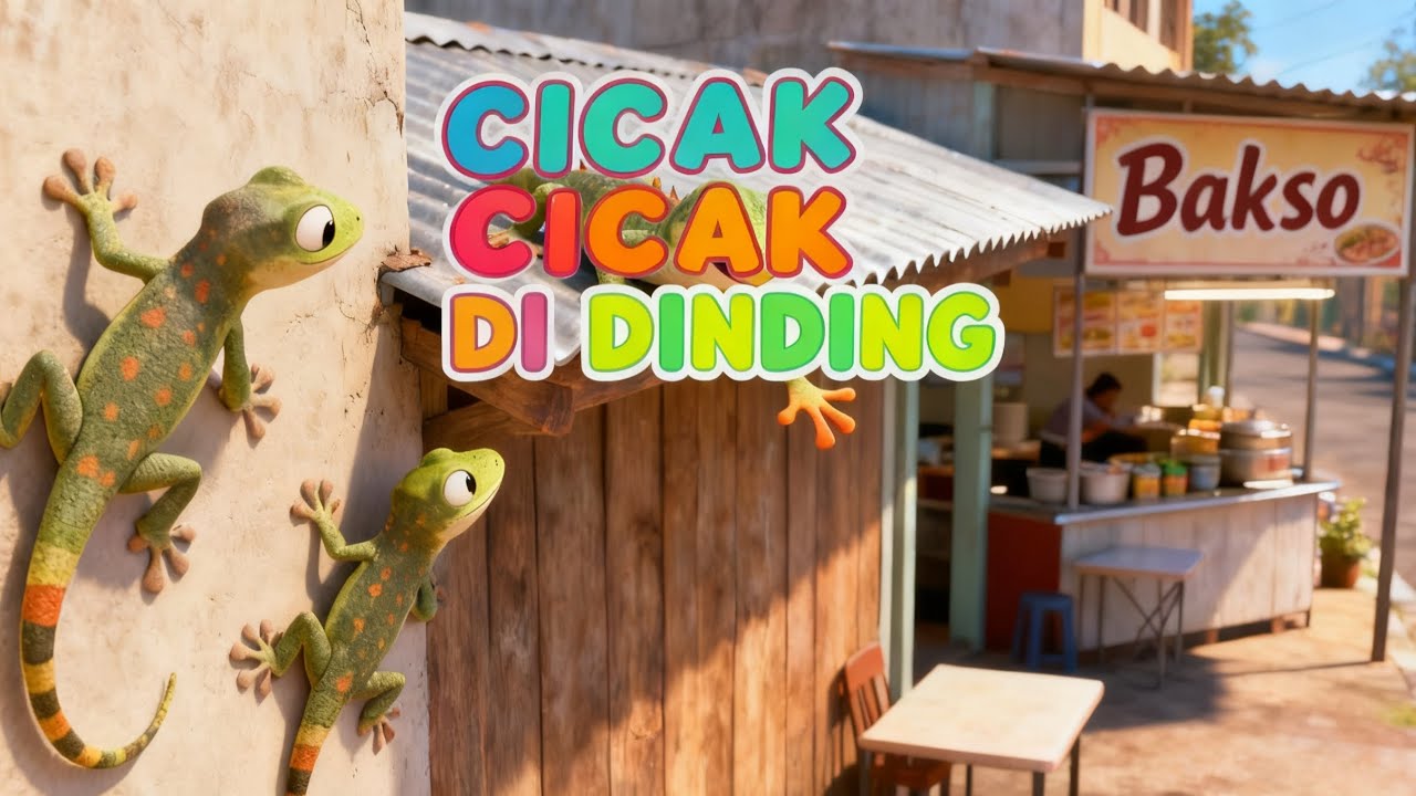 CICAK CICAK DI DINDING - lagu anak anak