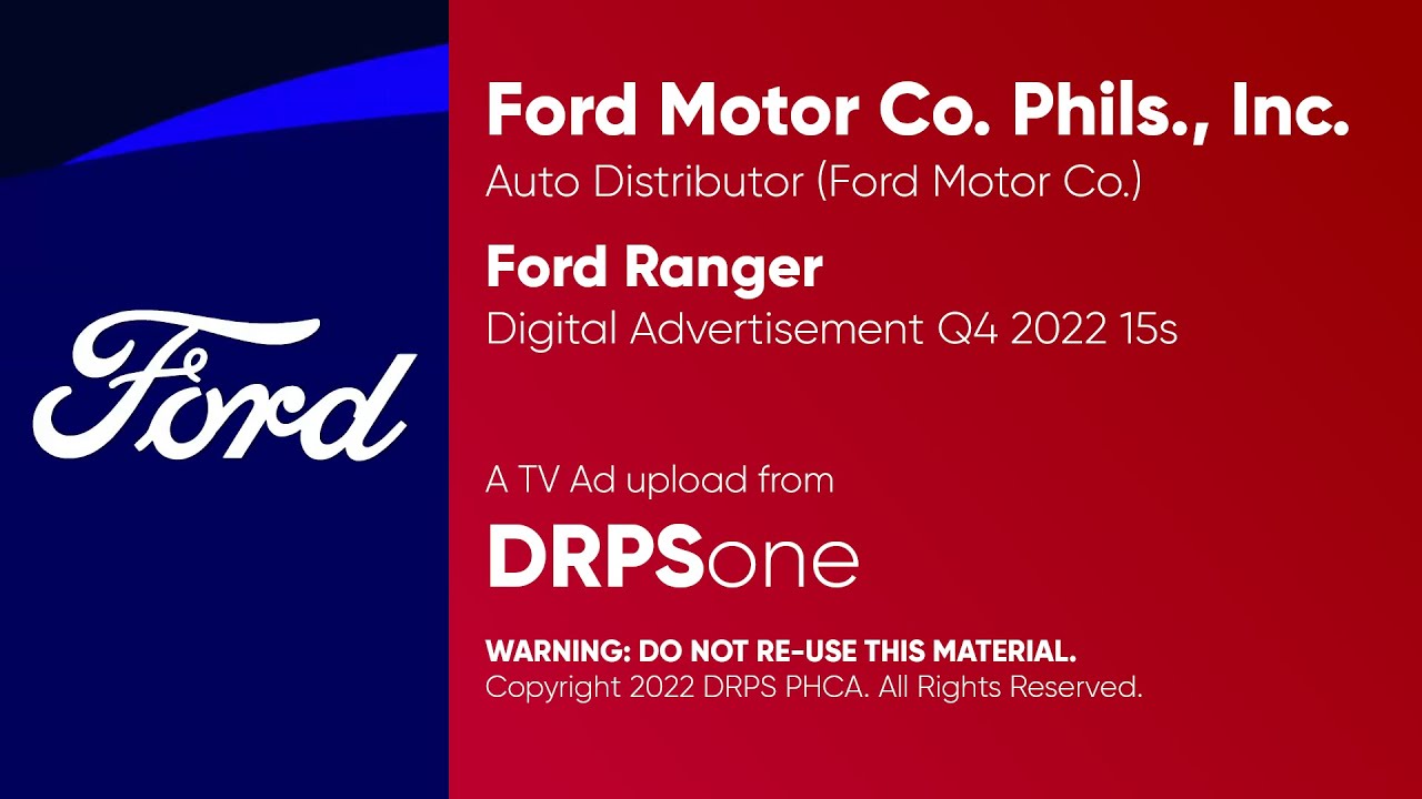Ford Ranger Digital Ad Q4 2022 15s (Philippines)