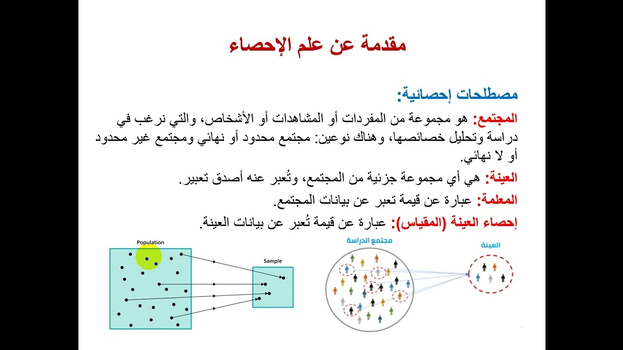 1  مقدمة في علم الإحصاء