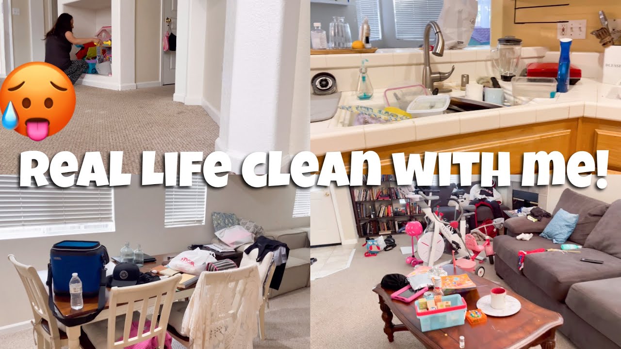 REAL LIFE MESSY HOUSE CLEAN WITH ME | CLEANING MOTIVATION | MESSY HOUSE TRANSFORMATION