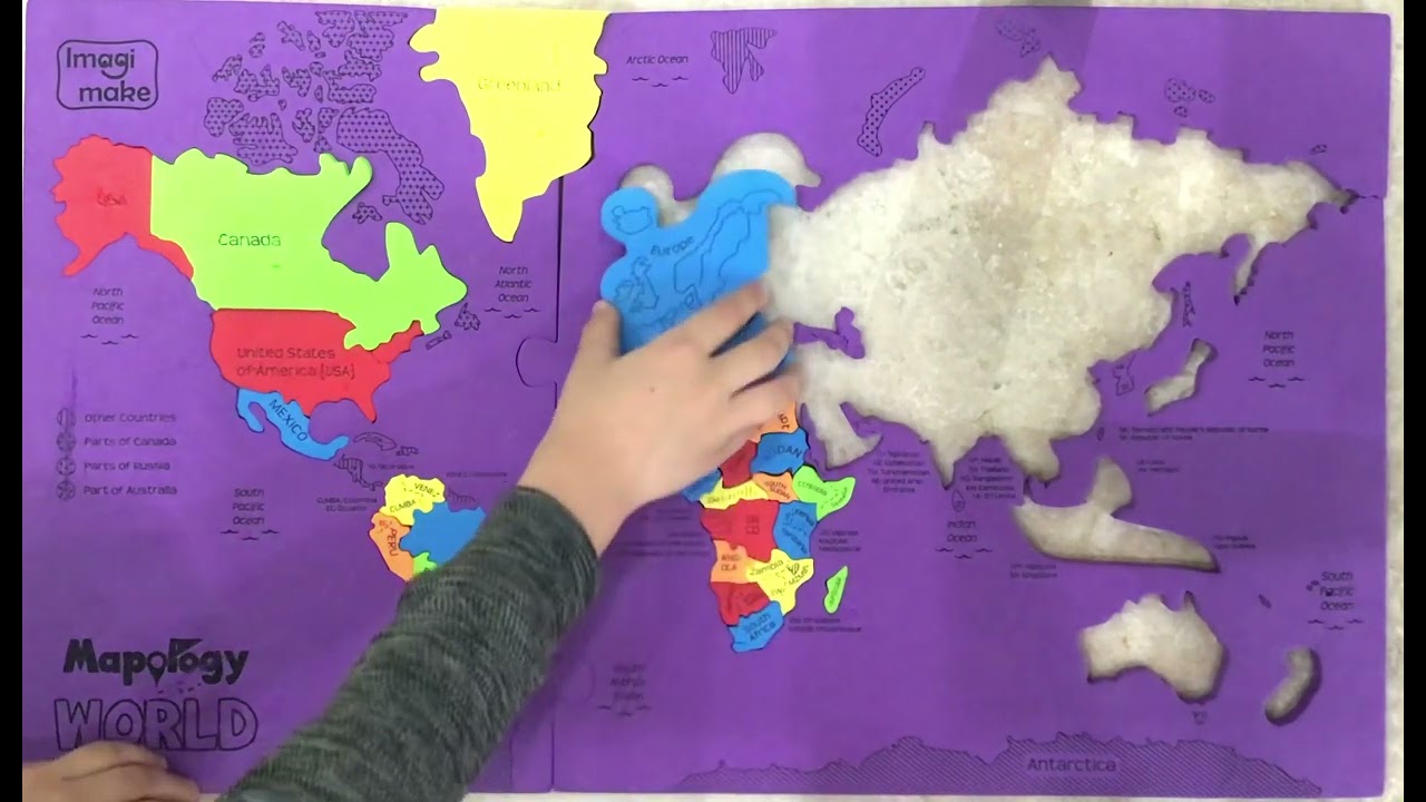 Mapology World Map Puzzle