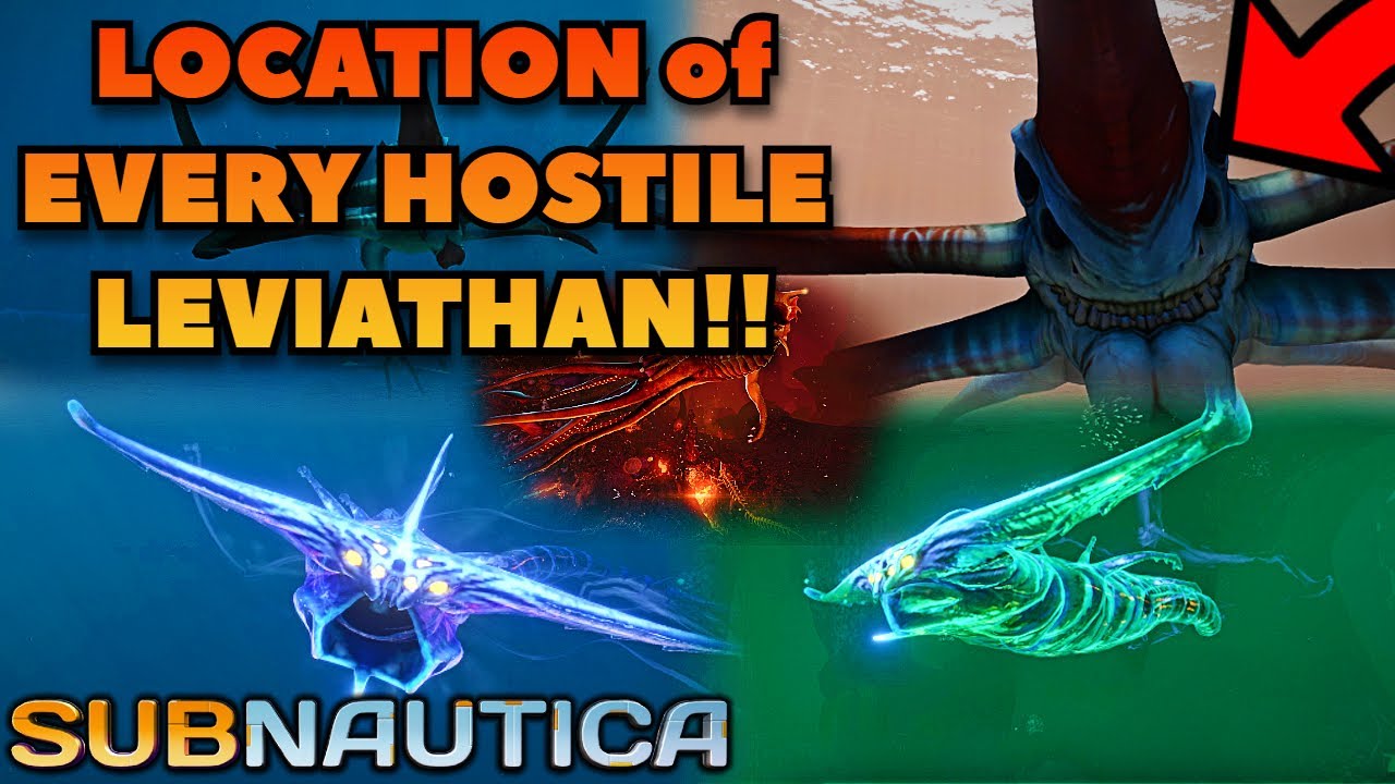 The LOCATION of EVERY LEVIATHAN in Subnautica