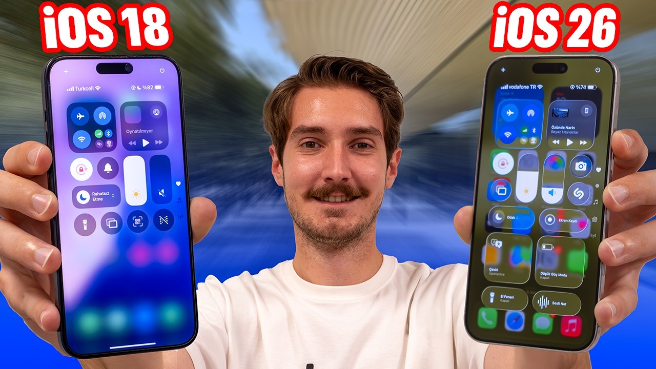 iOS 26 vs iOS 18 Karşı Karşıya! iPHONE ARTIK BÖYLE GÖRÜNECEK