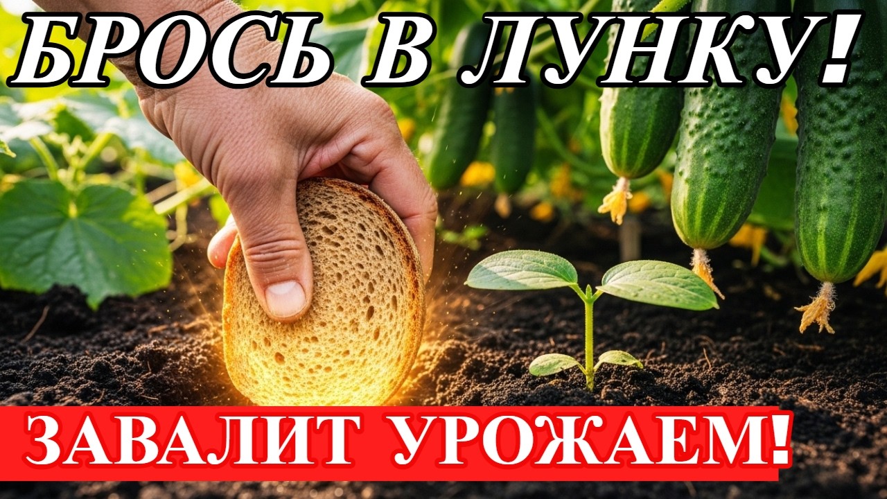 БРОСЬТЕ ЭТО В ЛУНКУ С ОГУРЦАМИ! Урожай будет до октября.
