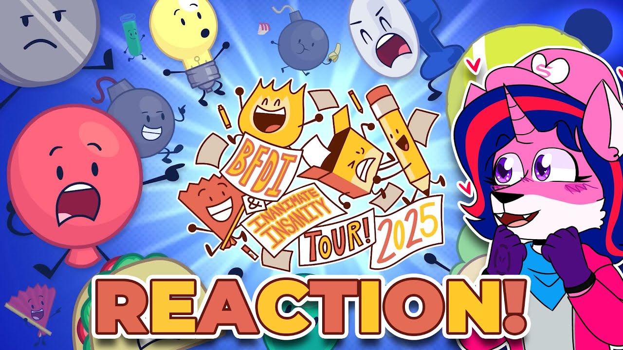When BFDI & II Counterparts Collide!!! || BFDI x II 2025 Tour Announcement Videos REACTION