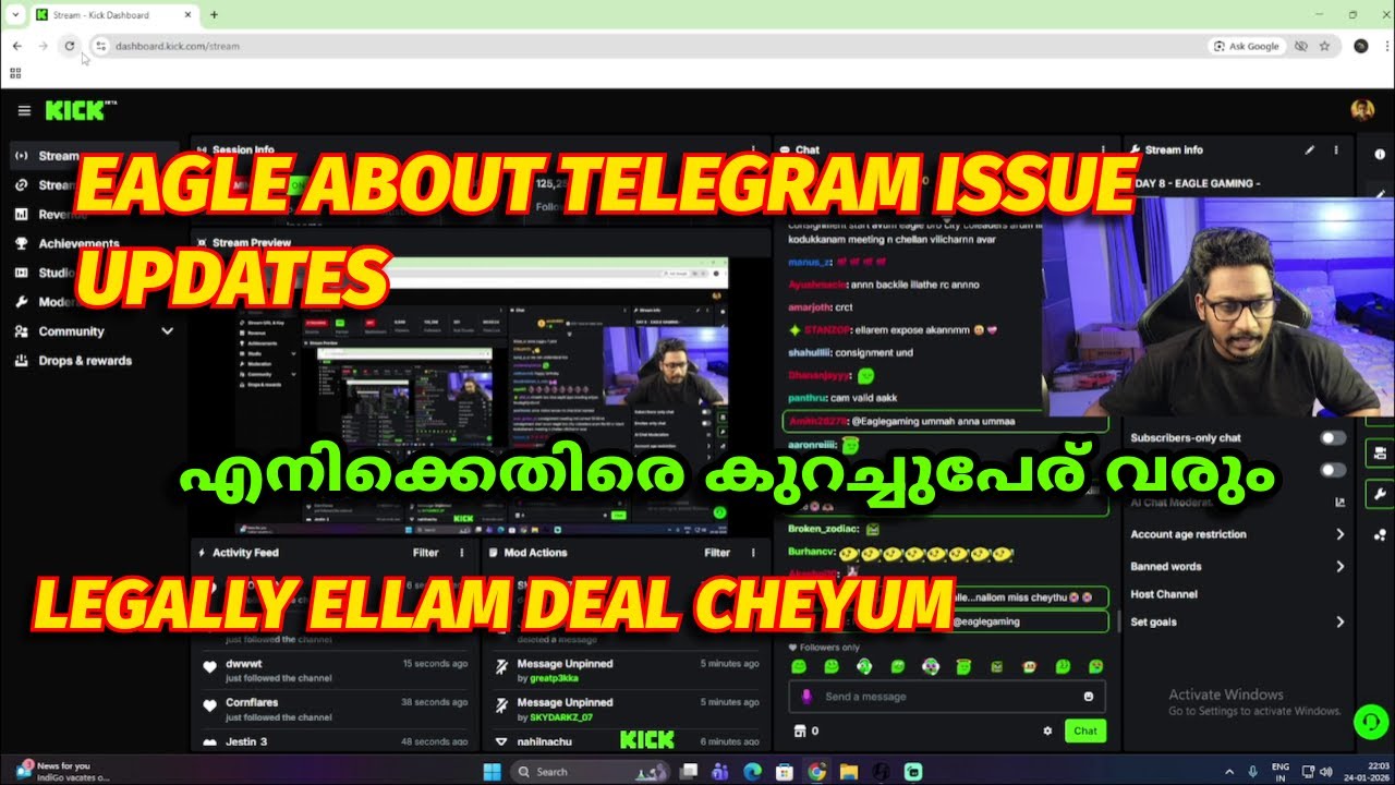EAGLE ABOUT TELEGRAM ISSUES & UPDATES LIVE VANNU PARANJU🔥