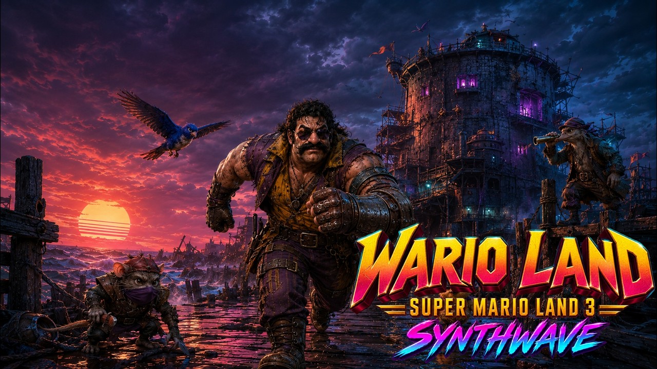 WARIO LAND: SUPER MARIO LAND 3 (1994) &mdash; SYNTHWAVE TRIBUTE