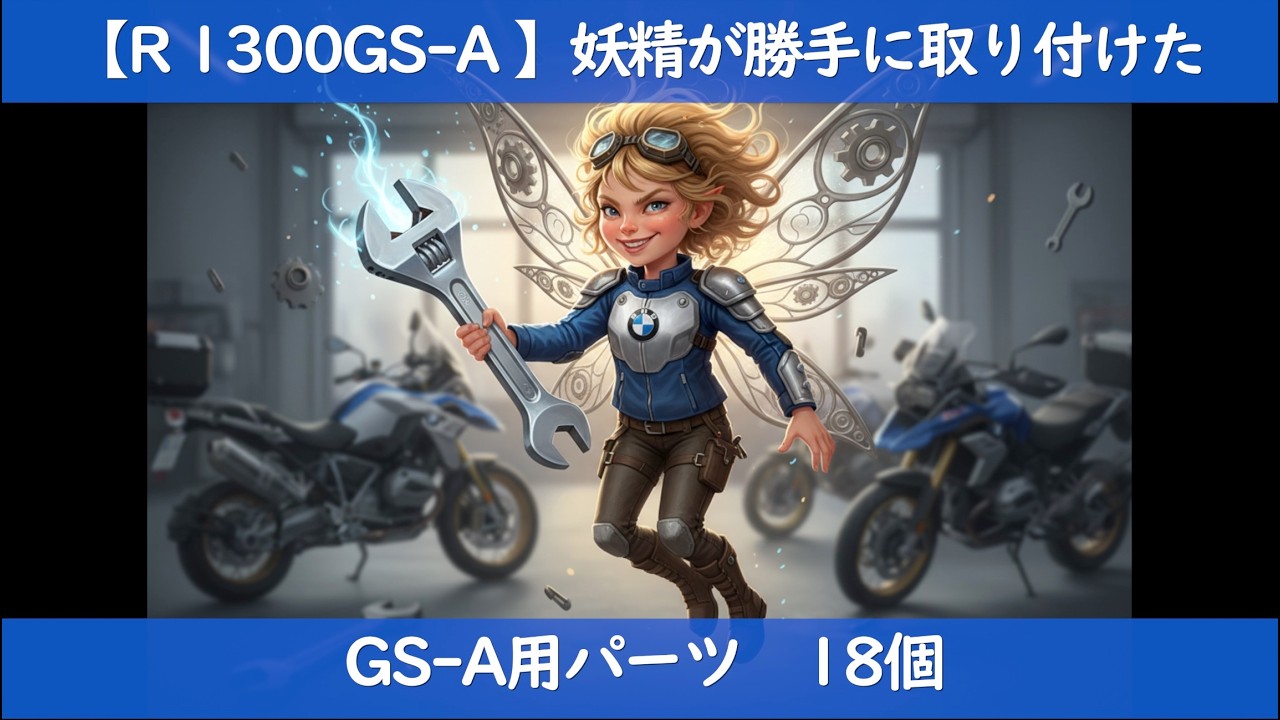 【R1300GS-A】妖精が勝手に取り付けた18個のパーツ