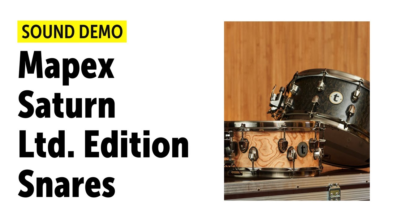 Mapex | Black Panther Special Edition Burl Snares | Sound Demo (no talking)