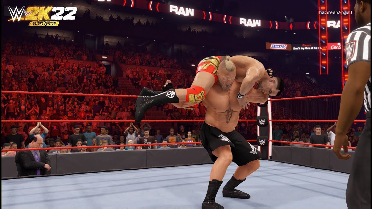 WWE 2K22 - Brock Lesnar vs. Austin Theory | WWE Championship
