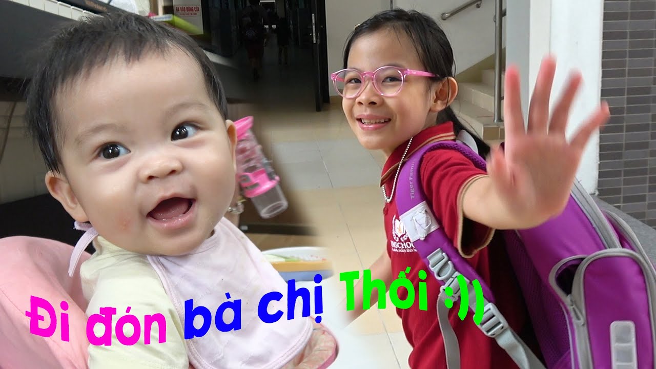 Đi Học Về - Em Quỳnh An Đi Đ&oacute;n Chị T&acirc;n An N&egrave; 💎 AnAn ToysReview TV 💎