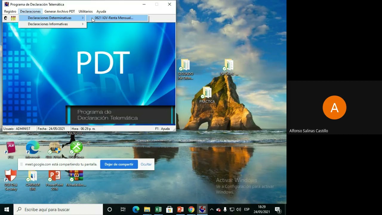 pdt 621 declaracion