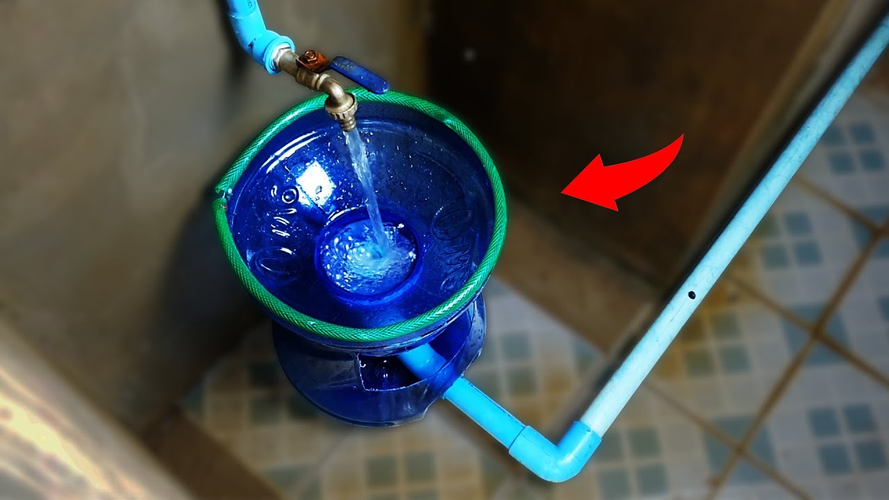 The plumber's secret trick! DIY bathroom ideas from plastic bottle + pvc pipe