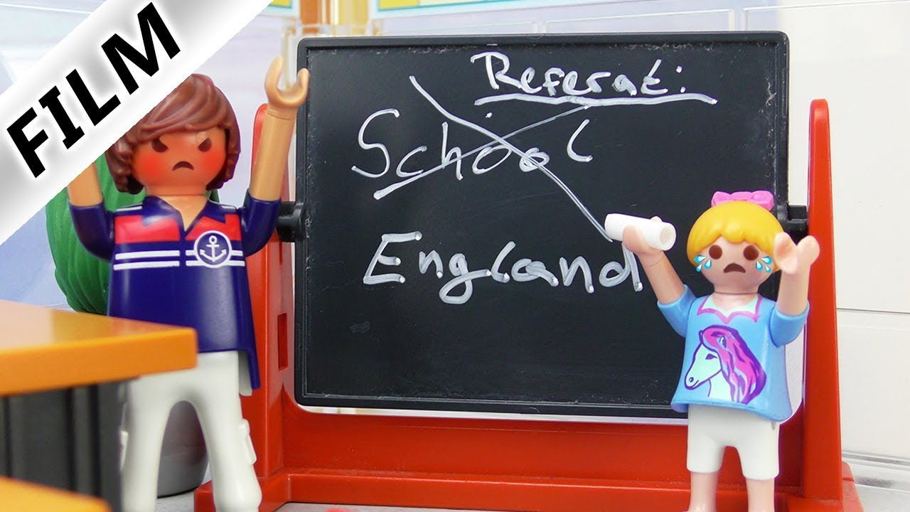 Playmobil Film Deutsch - HANNAH VERHAUT REFERAT! TOTAL NERVÖS - HAT SIE NICHT GELERNT? Familie Vogel
