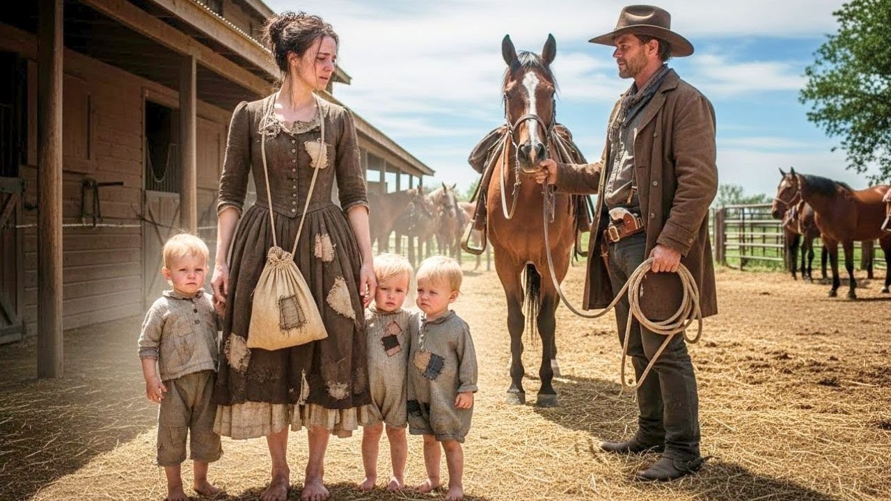 A Hungry Widow With Her Children Begged for Work — The Rancher’s Next Move Changed Their Lives