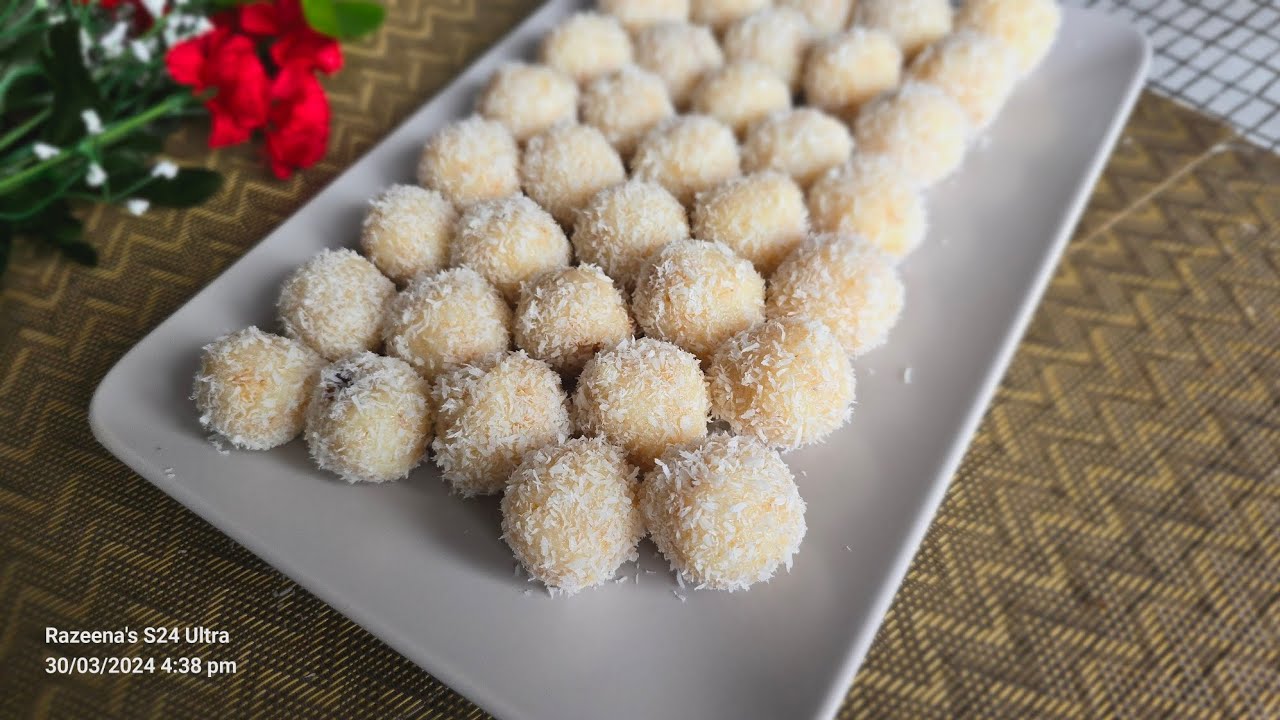 Coconut Truffles / Coconut balls only 3 ingredients #viral #bytesofheaven #easytocook #indianfood