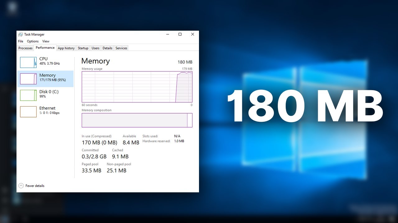Tiny10... со 180 МБ ОЗУ?