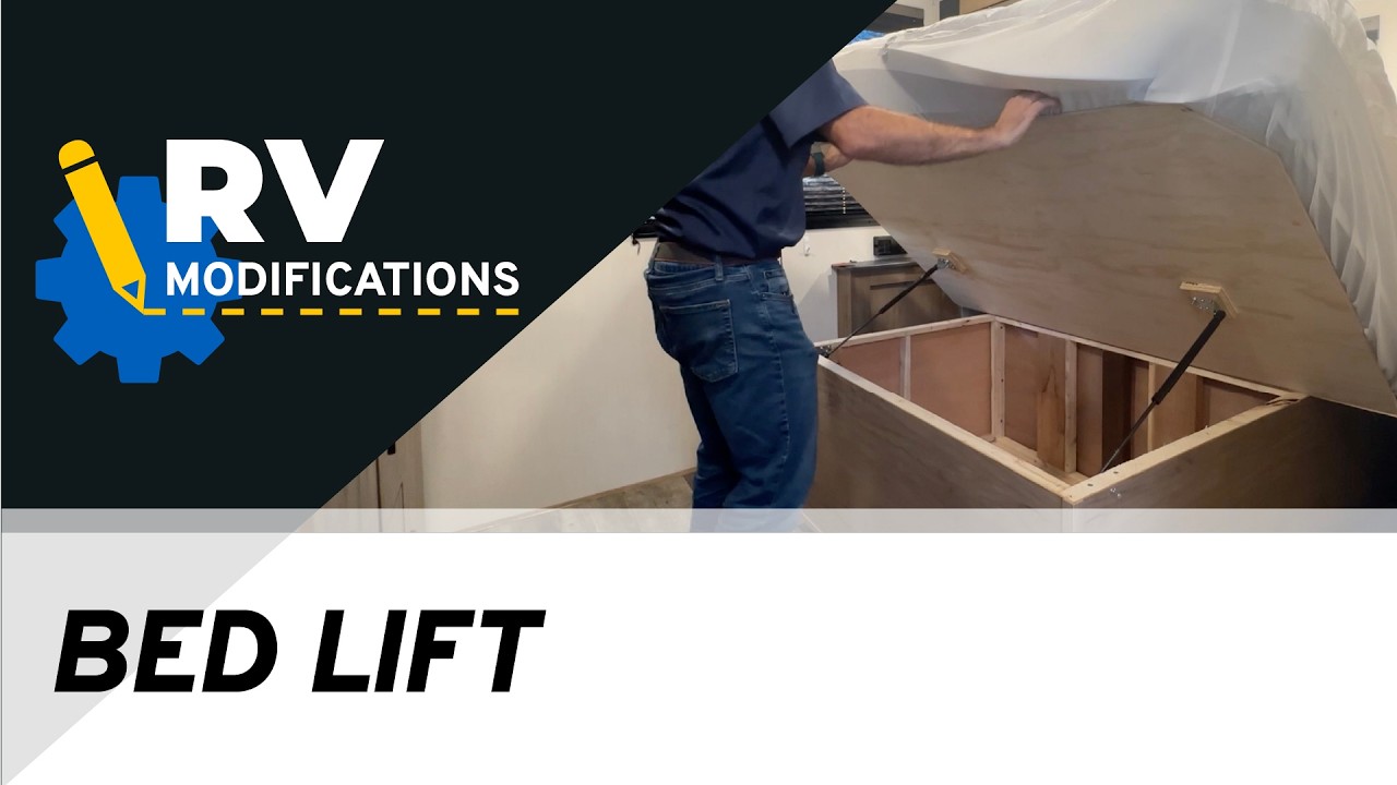 RV Bed Lift Kit Install: JR Products | RV Modifications