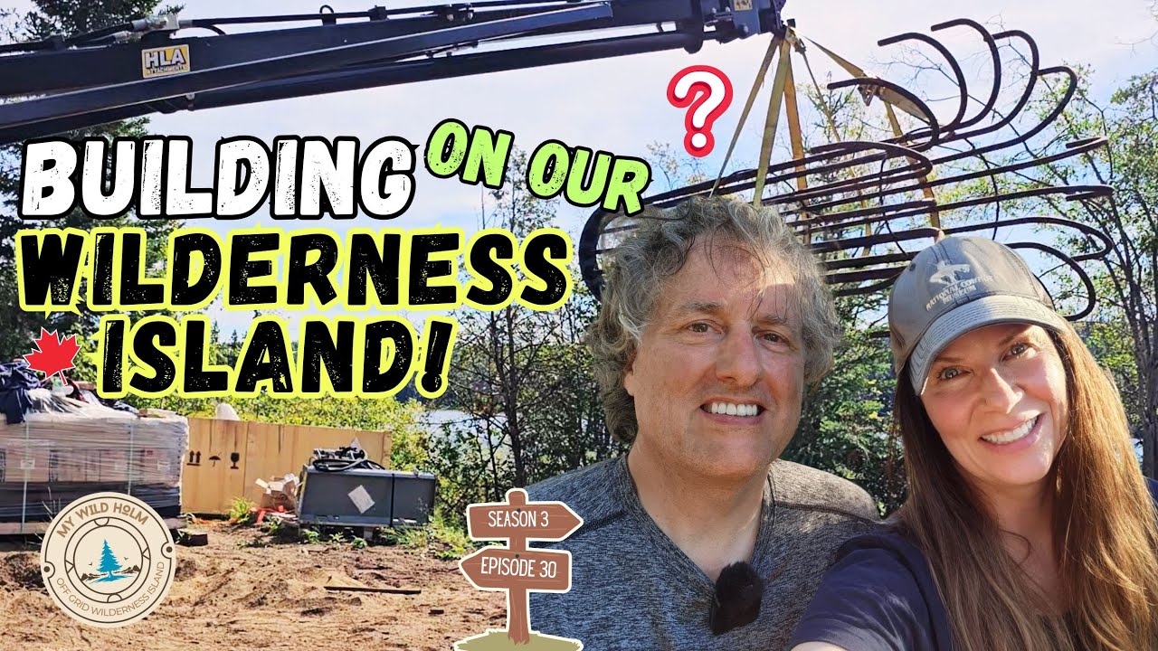 Off Grid Life: Welding the Anchor for a HUGE Solar Tracker! Remote Island Homestead – S3 Ep30