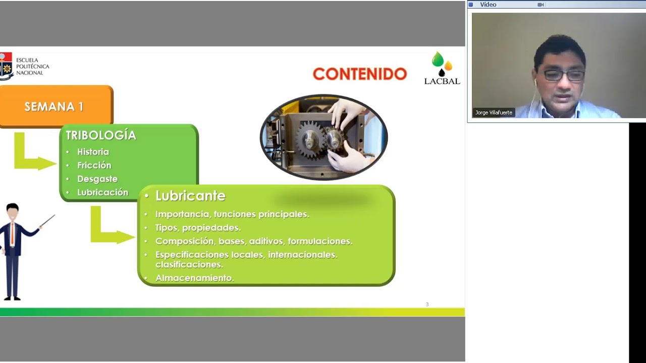 Sesi&oacute;n N&deg;1. II CURSO DE ACEITES LUBRICANTES - PRINCIPIOS Y AN&Aacute;LISIS. 9/Nov/2020