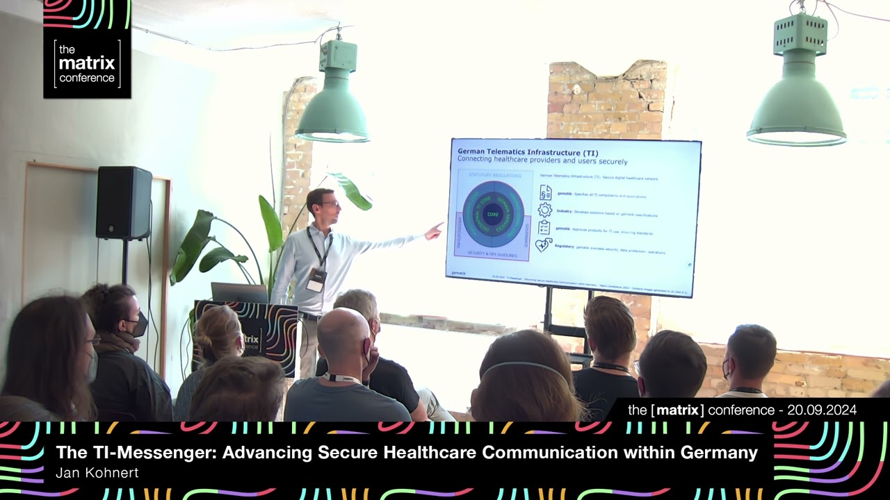 The TI Messenger: Advancing Secure Healthcare Communication with Matrix - Jan Kohnert