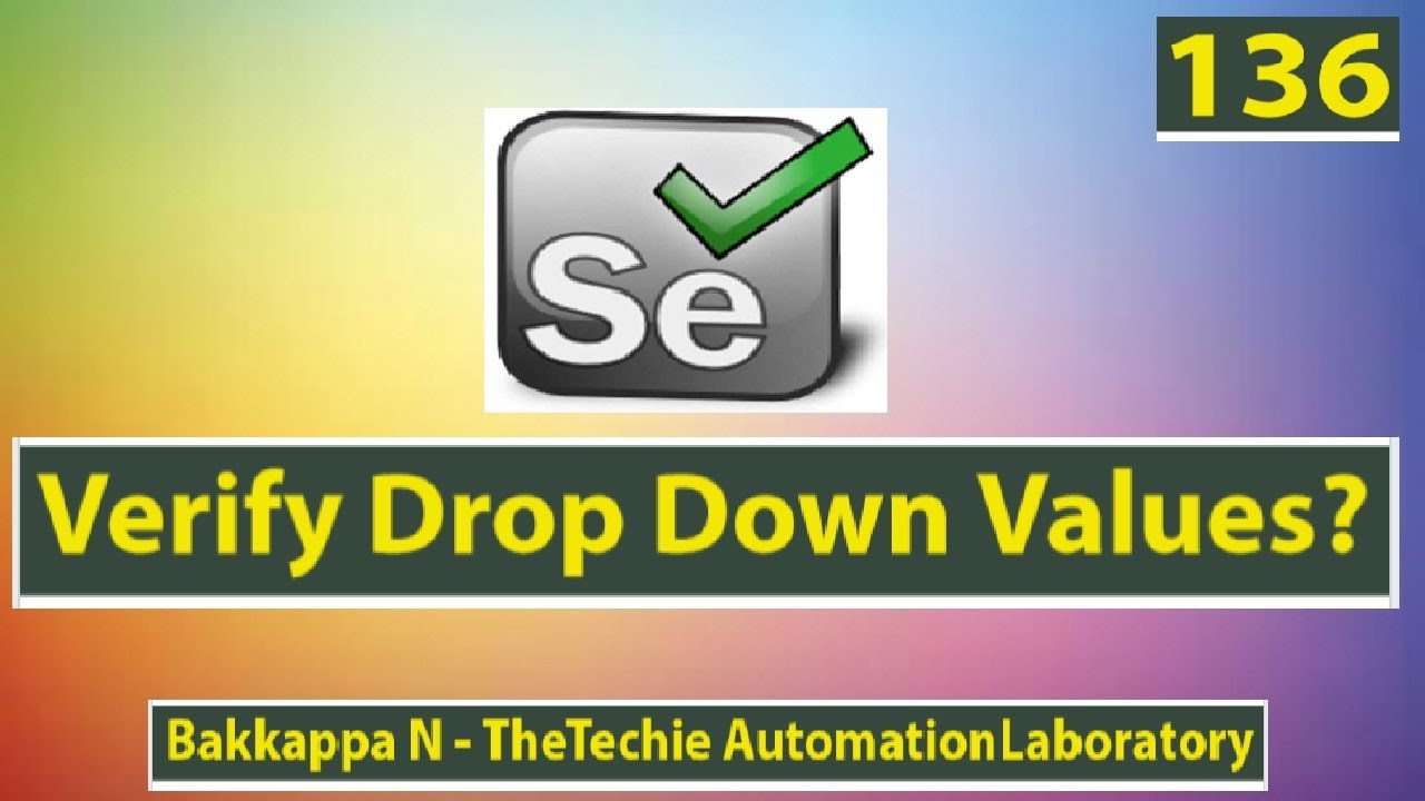 Как проверить раскрывающиеся значения в Selenium WebDriver