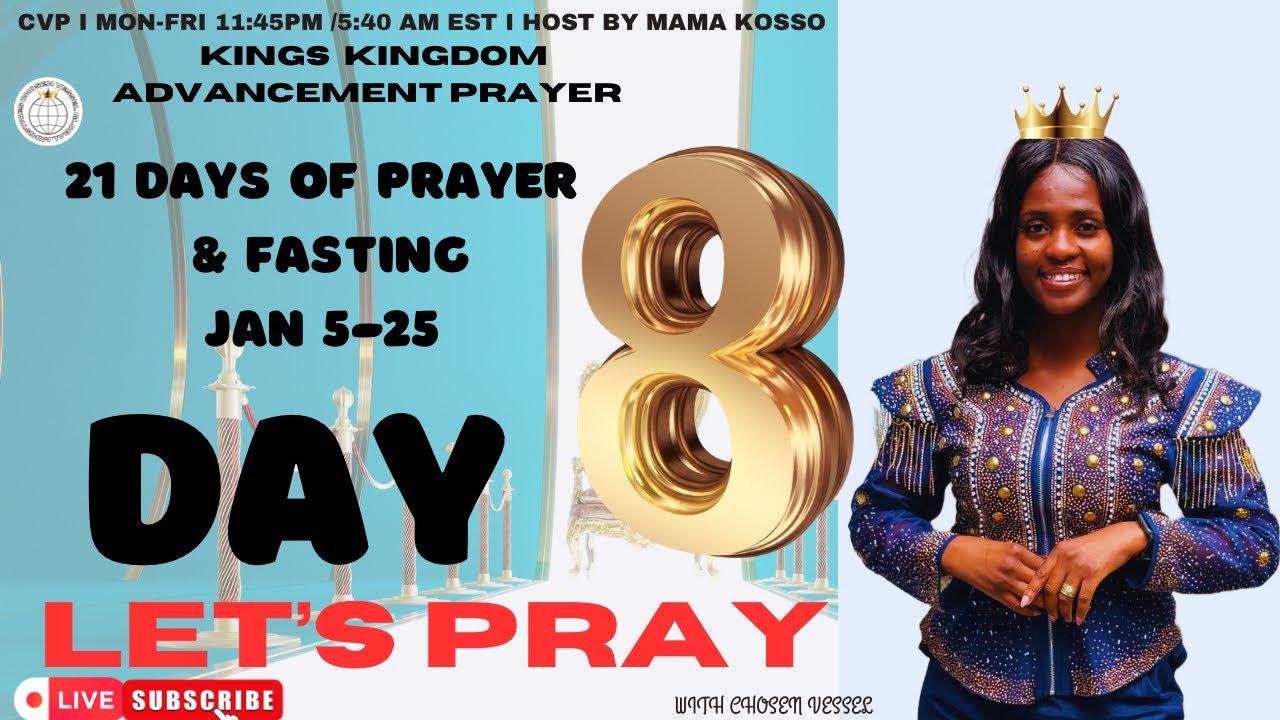 Day 8: 21 days of prayer and fasting| 12 January, 2026 | CVP