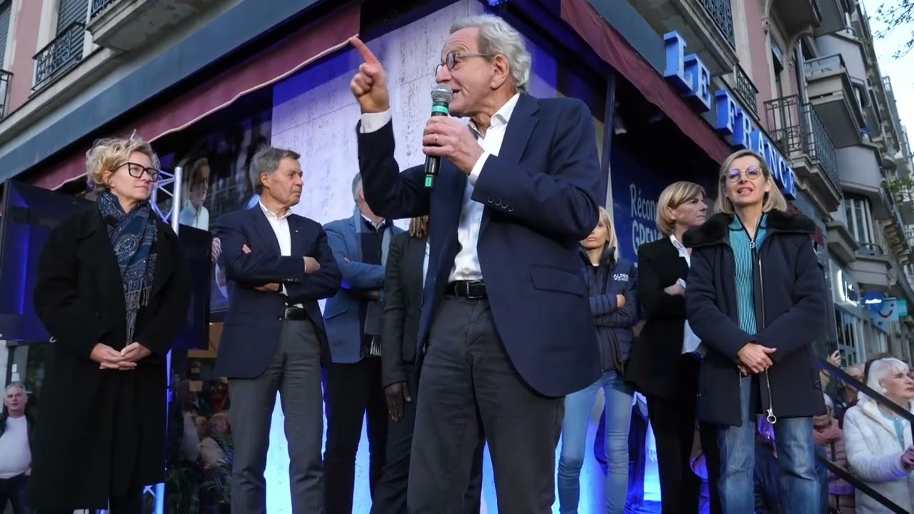 Dernier meeting de campagne pour Alain Carignon