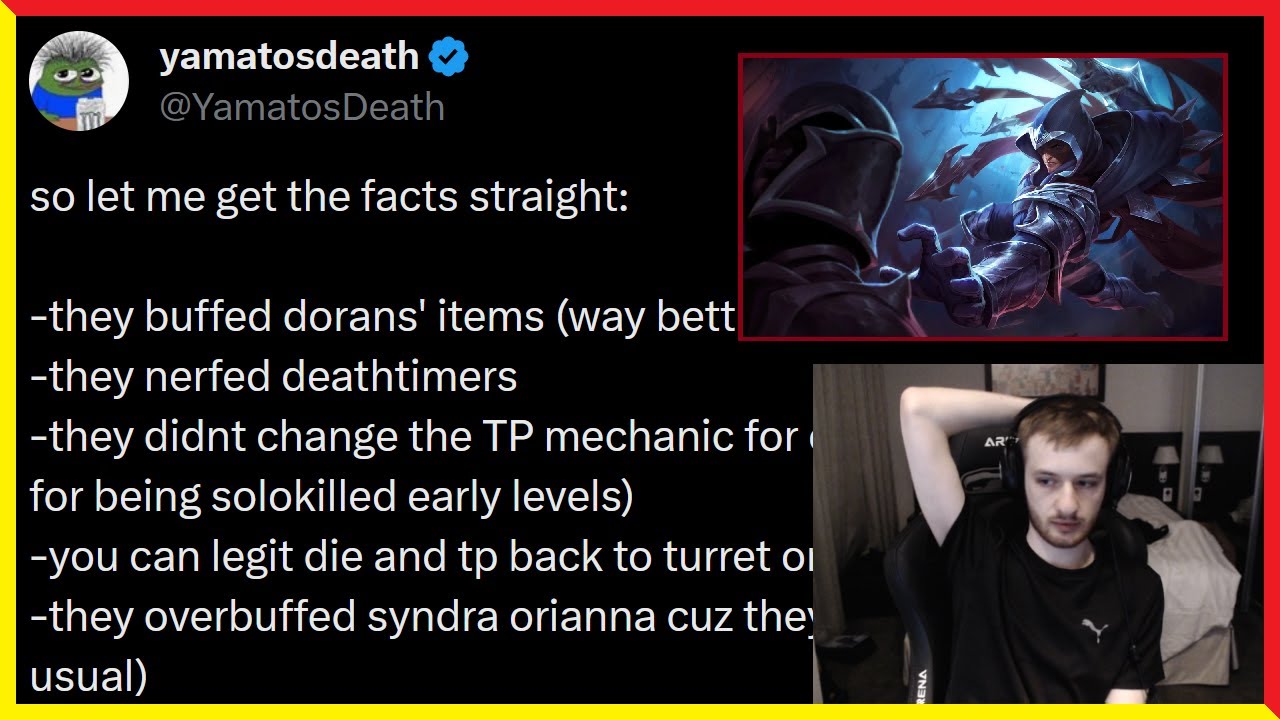 Nemesis Reacts to YamatosDeath's League RANT on Twitter