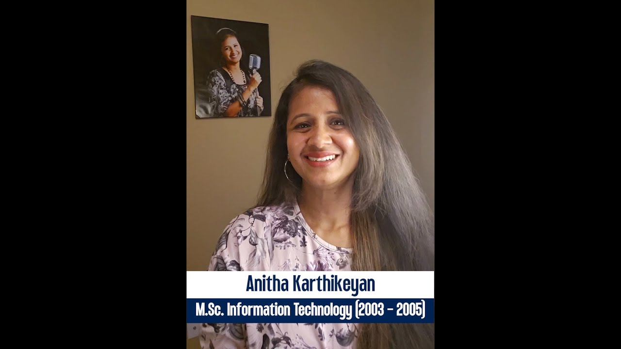 The M.O.P. Alumni Stories | Anitha Karthikeyan M.Sc.  Information Technology (2003 - 2005)