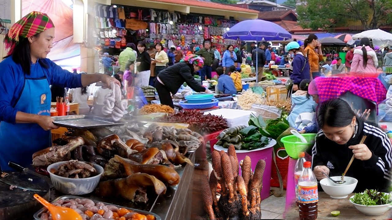 CHỢ TÂY BẮC NHỘN NHỊP CUỐI NĂM  | Toàn Món Ngon Hấp Dẫn - Vật Qúy - Của Lạ Bán La Liệt 