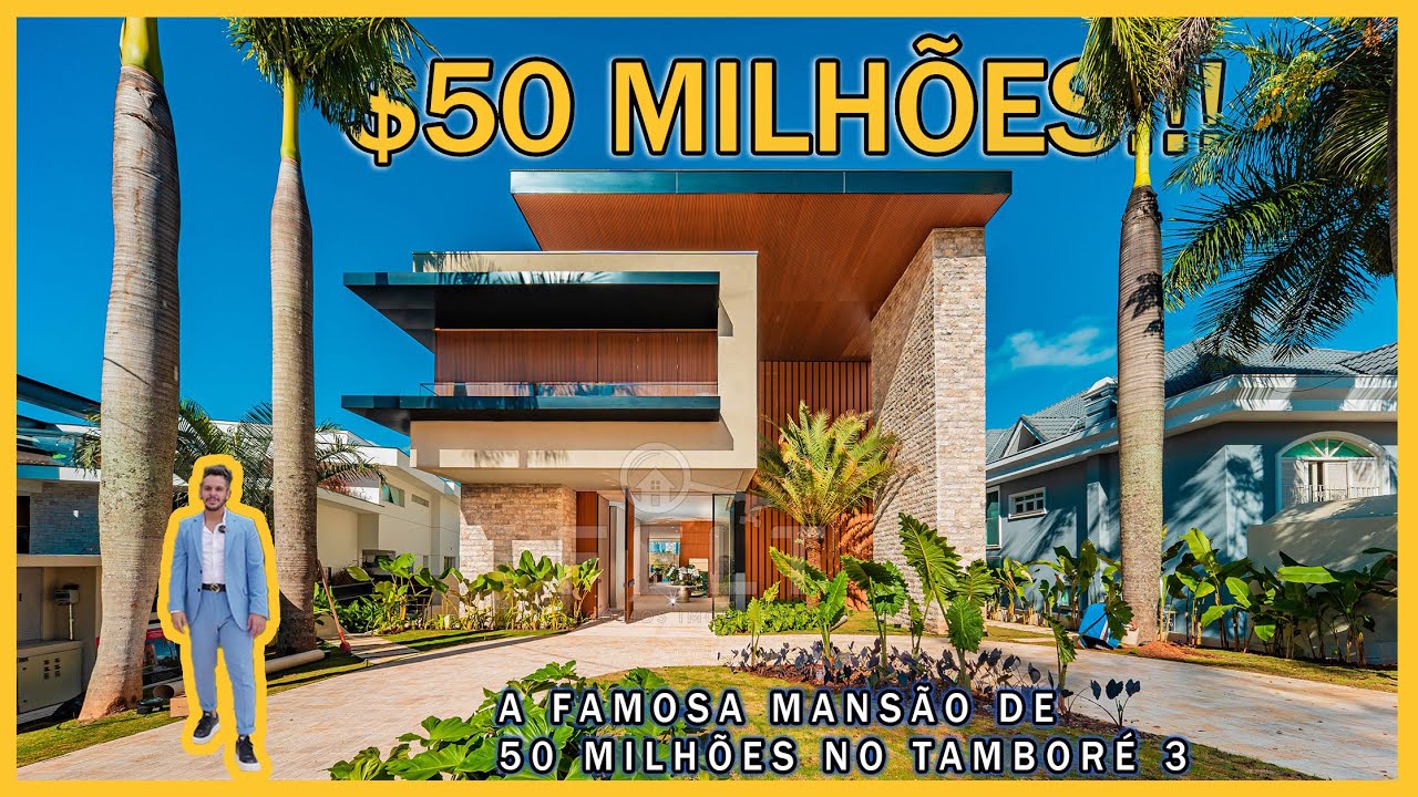 MANSÃO DE R$50.000.000,00 NO TAMBORÉ EM ALPHAVILLE - SÃO PAULO- UM VERDADEIRO SHOW ARQUITETONICO