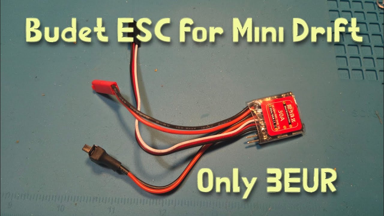 Budget ESC for Micro drift cars 1:24 / 1:28