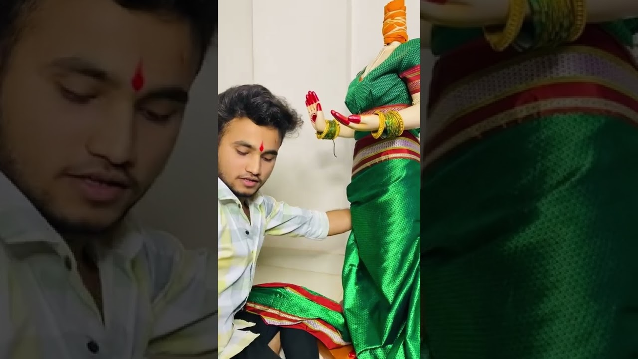 देवीला वेगळ्या प्रकारे नऊवारी साडी कशी नेसवायची/स्वप्निल लांडेपाटील 9834137047