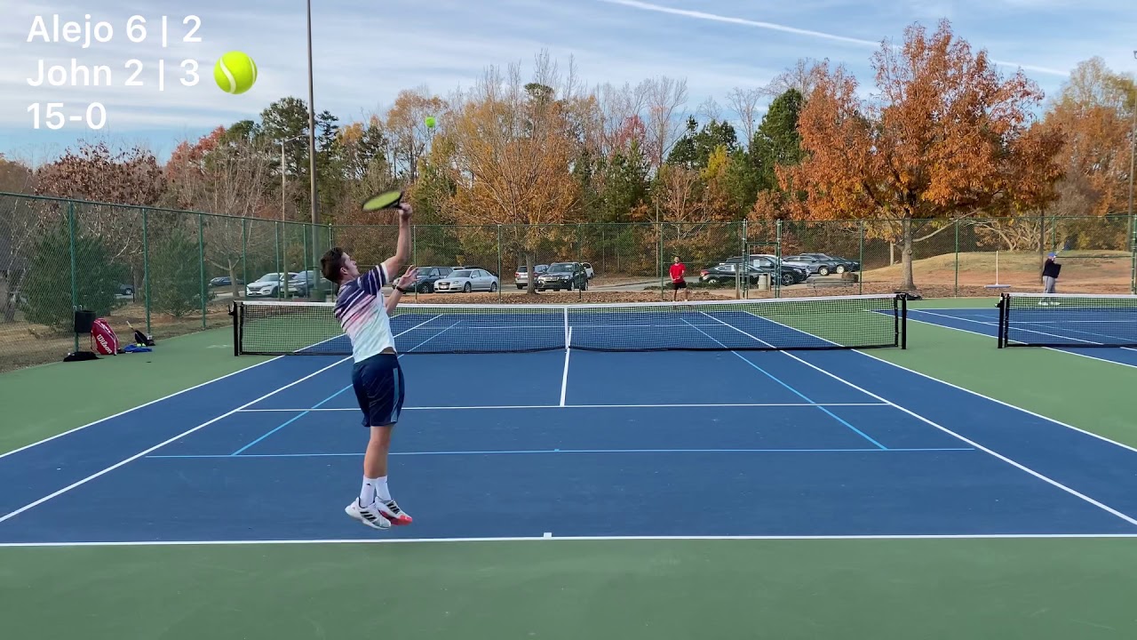 4.5 usta rated vs 5.5 Tennis Match Highlights, John vs Alejandro (12 utr)