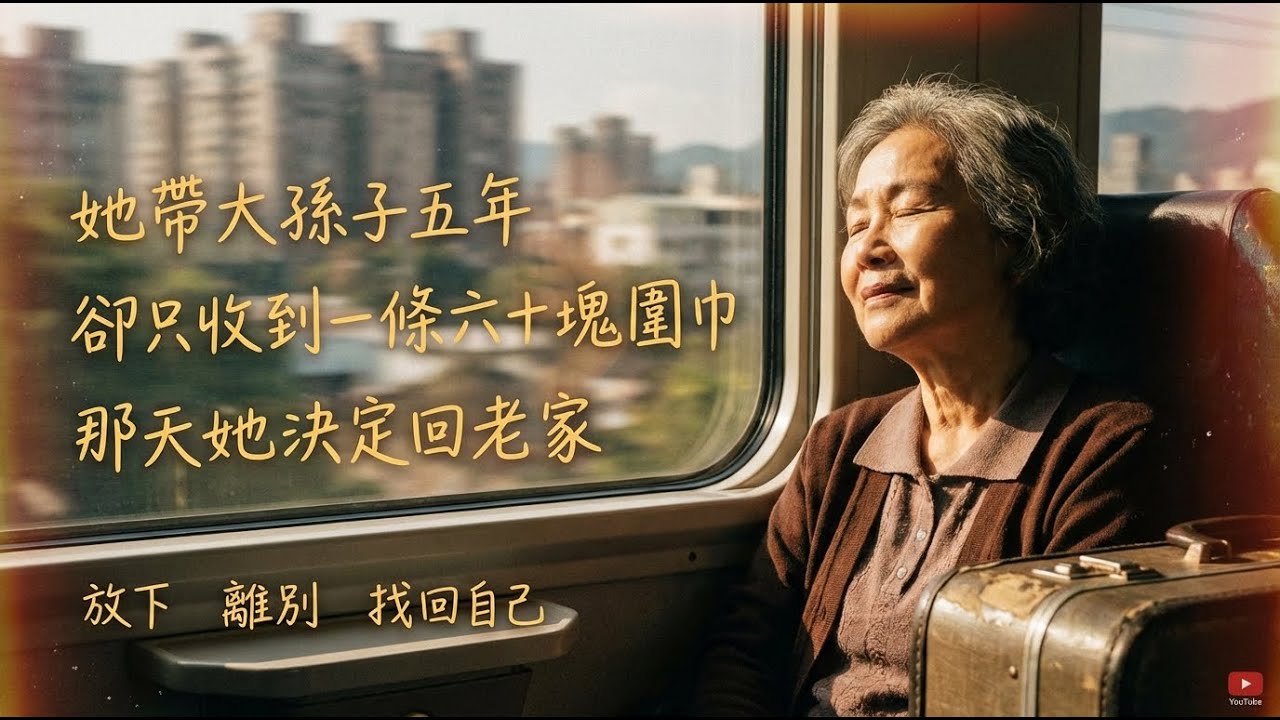 她帶大孫子五年，卻只收到一條六十塊圍巾：那天她決定回老家