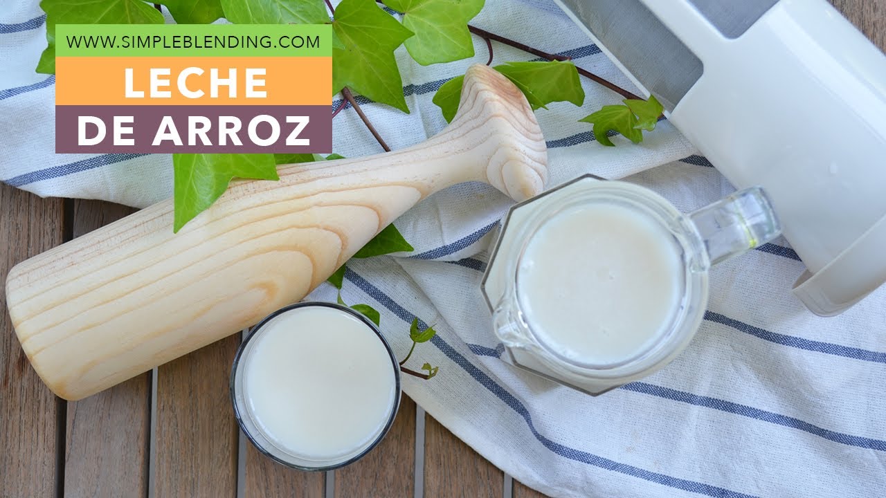 LECHE DE ARROZ CASERA | Cómo hacer leche de arroz en casa | Leche vegetal con arroz hervido
