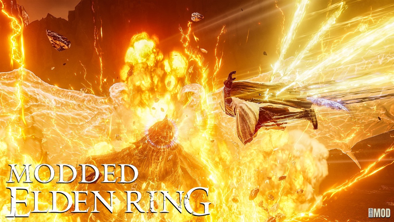 Omega Core Superweapon vs. Elden Ring & Nightreign Bosses | Elden Ring Golden Age Mod
