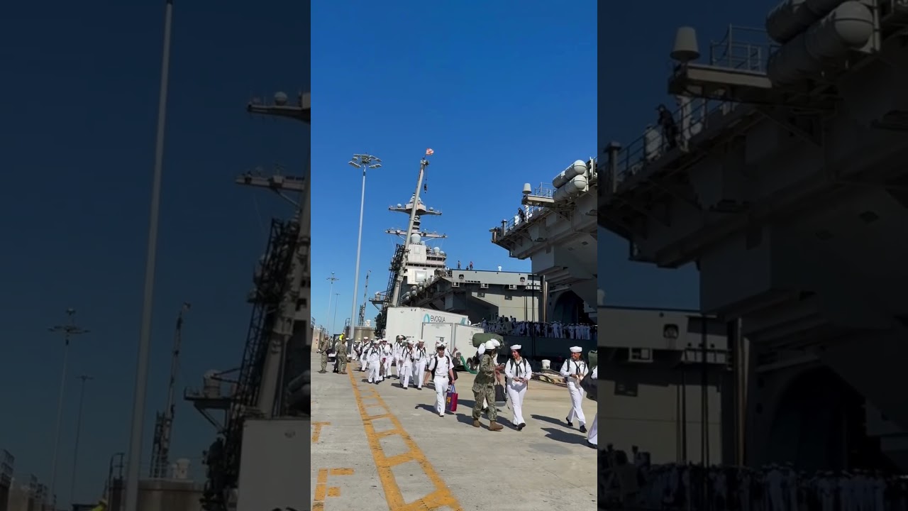 USS FORD COMES HOME
