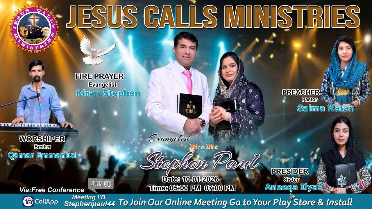 Jesus Calls Ministry (Evening Meeting 10-January-2026) Norway Oslo