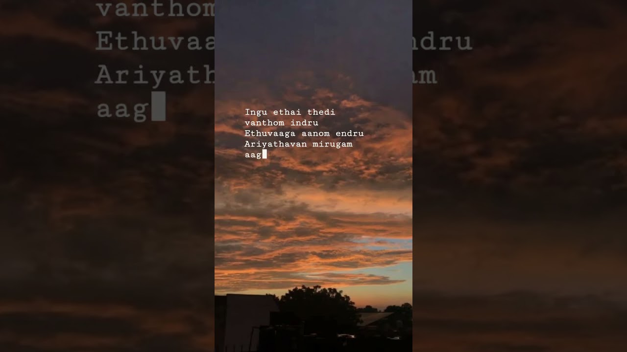 Ingu ethai thedi vanthom indru🤧❤️