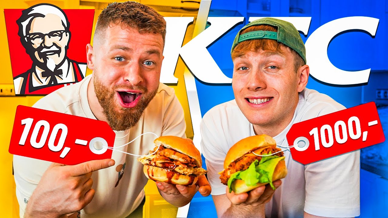 100kč vs 1000kč - KDO UVAŘ&Iacute; LEP&Scaron;&Iacute; KFC? @Pimpscz