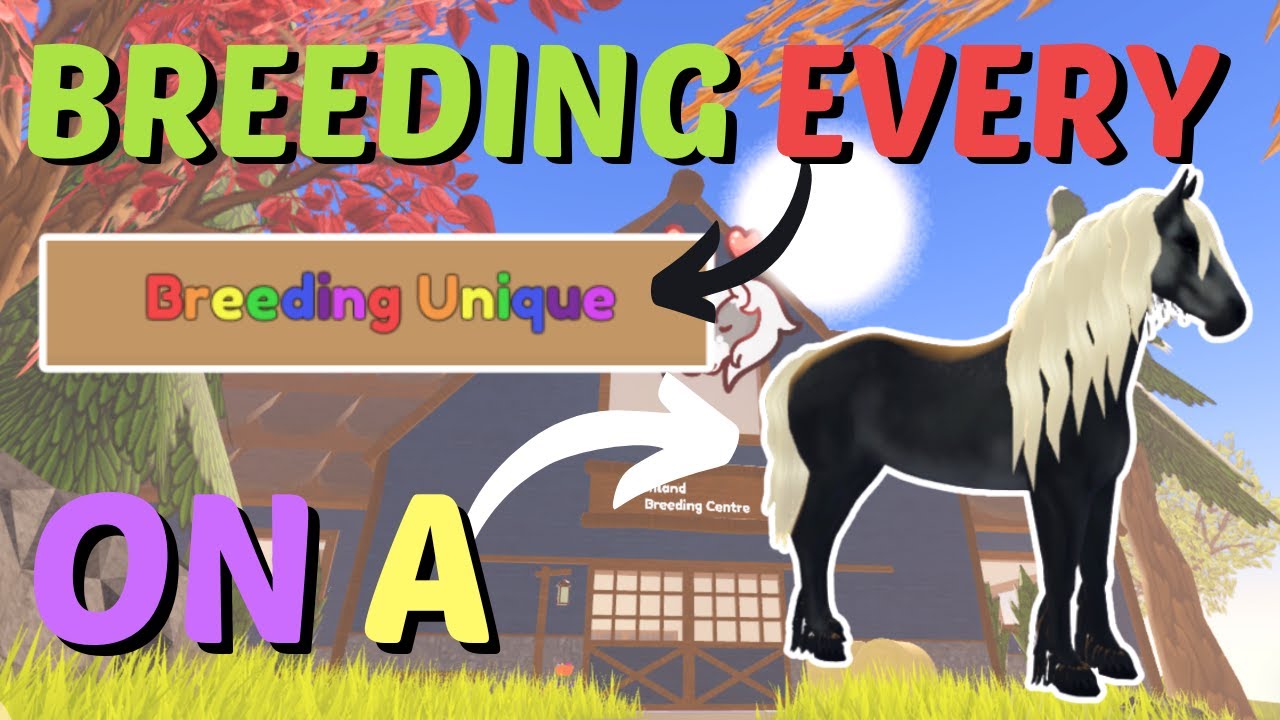 BREEDING EVERY BREEDING UNIQUE COAT ON A FRIESIAN | Wild Horse Islands