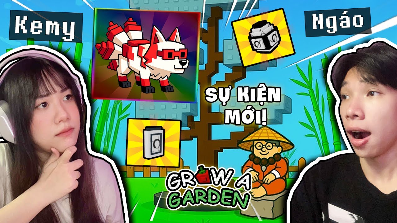 Ngáo Và Kemy Mở Seed Pack Và Trứng KITSUNE Làm Sự Kiện ZEN Grow A Garden Roblox🤔☯️