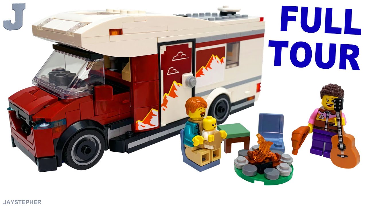 LEGO City 2025 Holiday Camper Van 60454 Unboxing, Tour, & Review