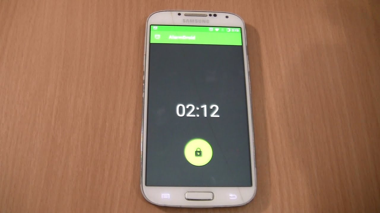 Samsung S4 CyanogenMod Voice Type custom Alarm Screen