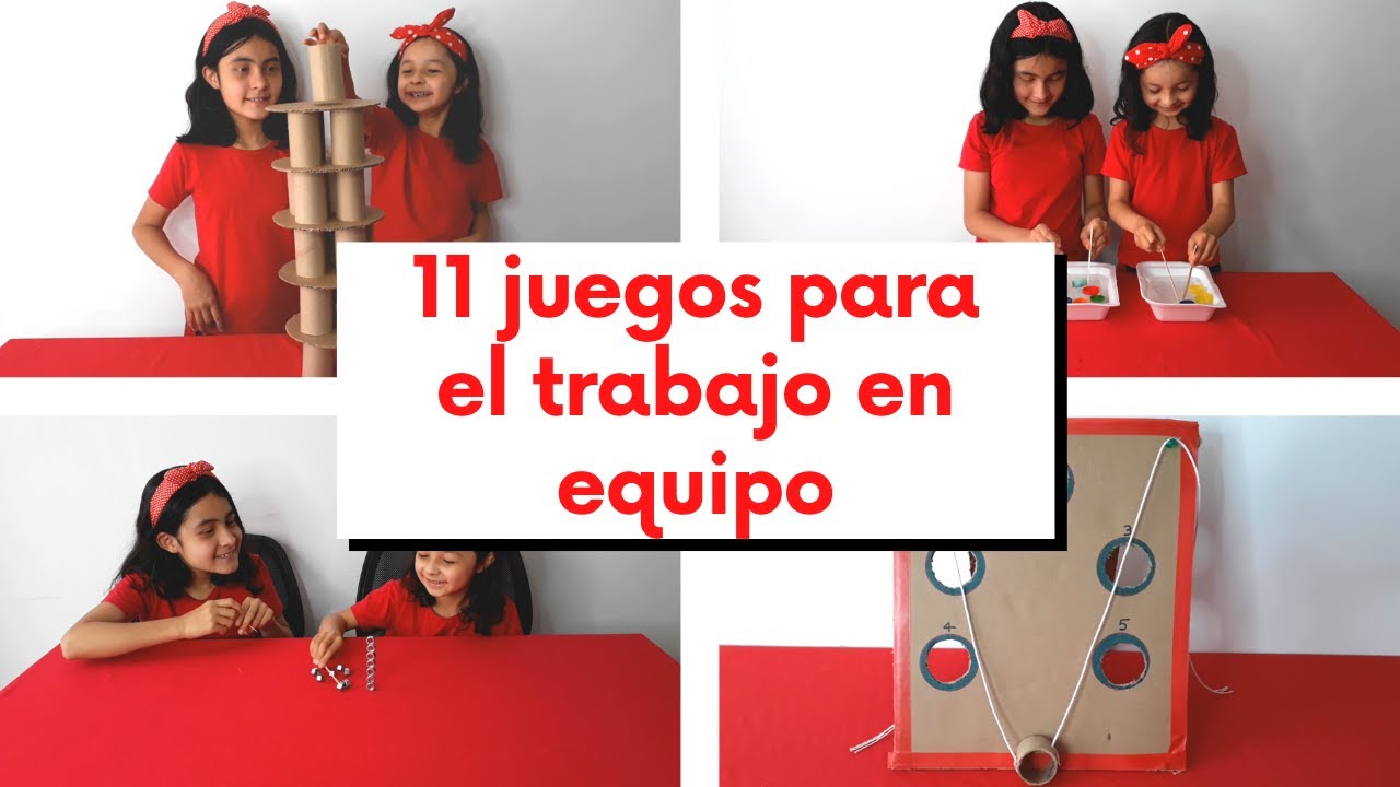 11 JUEGOS DIVERTIDOS PARA EL TRABAJO EN EQUIPO